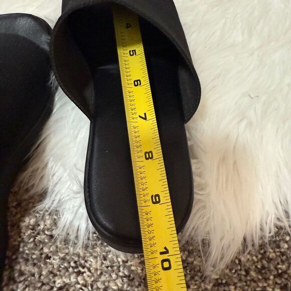 Black Platform Chunky Sandals Wedge 8 Y2K - Picture 7 of 8